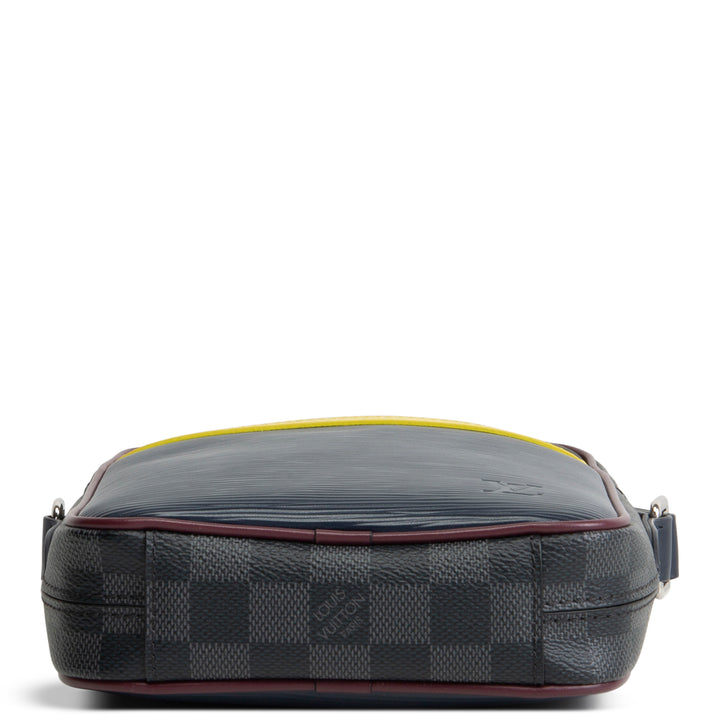 LOUIS VUITTON Epi Damier Danube Slim Messenger PM - Navy