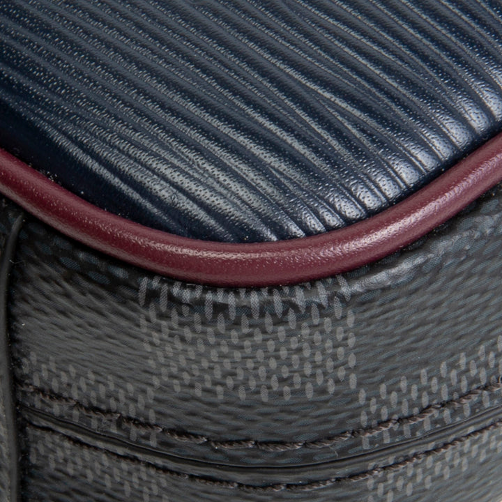 LOUIS VUITTON Epi Damier Danube Slim Messenger PM - Navy