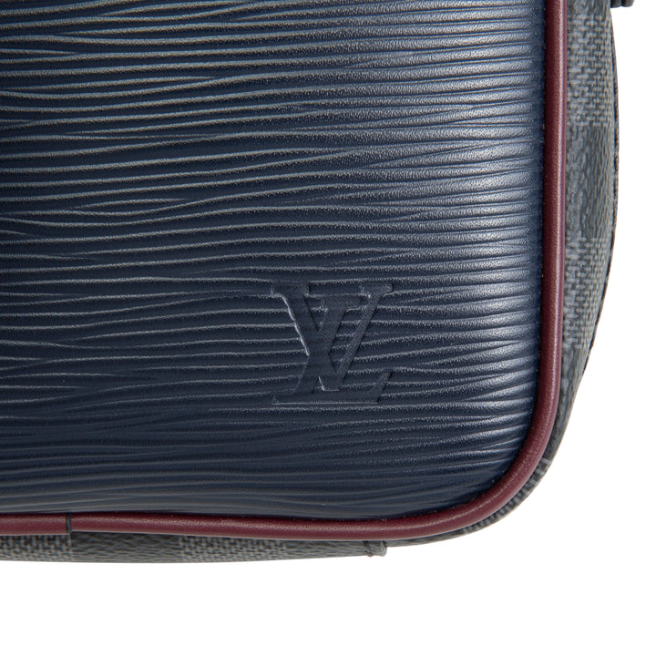 LOUIS VUITTON Epi Damier Danube Slim Messenger PM - Navy
