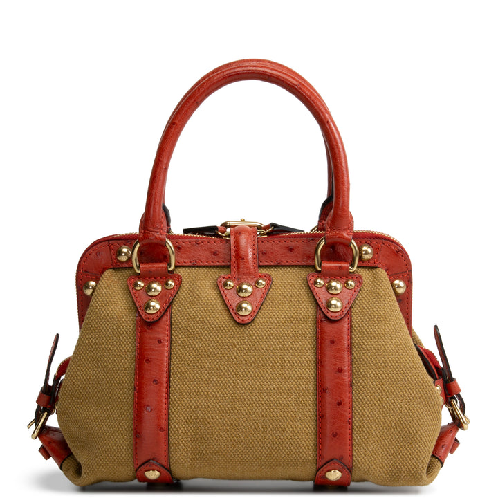LOUIS VUITTON Vintage Ostrich Sac De Nuit Trianon - Khaki