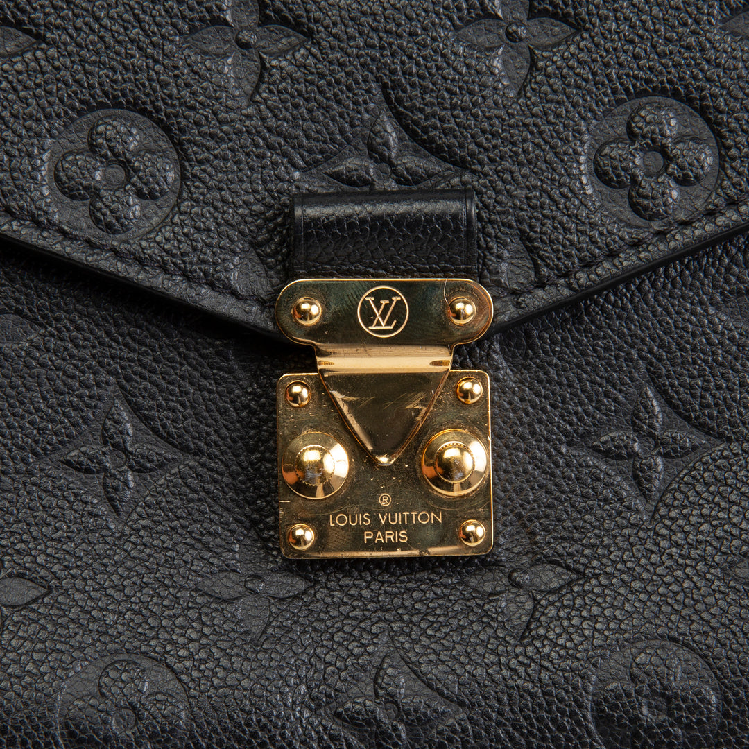 LOUIS VUITTON Monogram Empreinte Pochette Metis - Black OUTLET FINAL SALE
