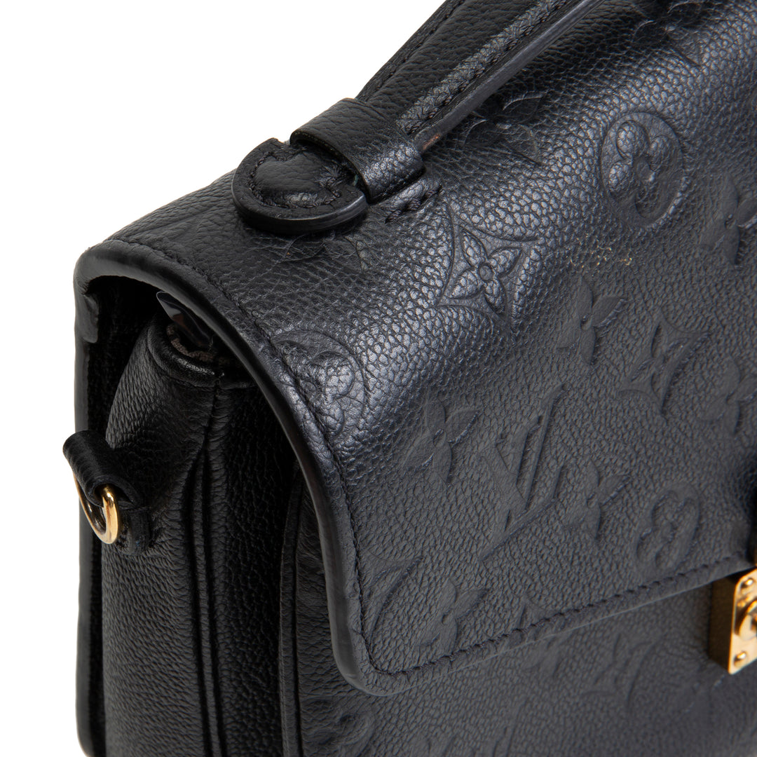 LOUIS VUITTON Monogram Empreinte Pochette Metis - Black OUTLET FINAL SALE