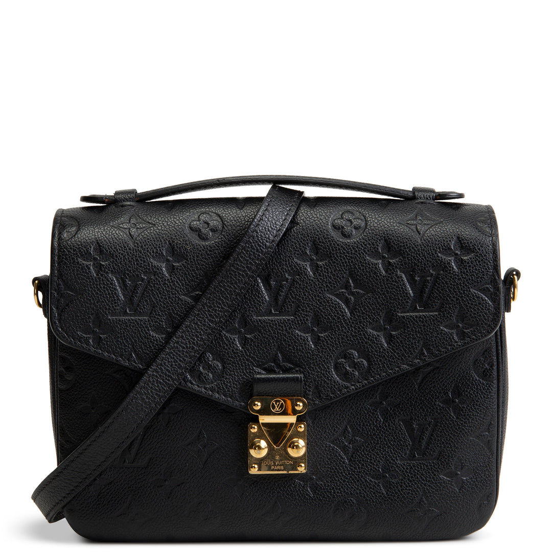 LOUIS VUITTON Monogram Empreinte Pochette Metis - Black OUTLET FINAL SALE