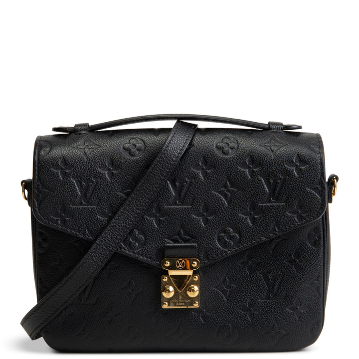 LOUIS VUITTON Monogram Empreinte Pochette Metis - Black OUTLET FINAL SALE