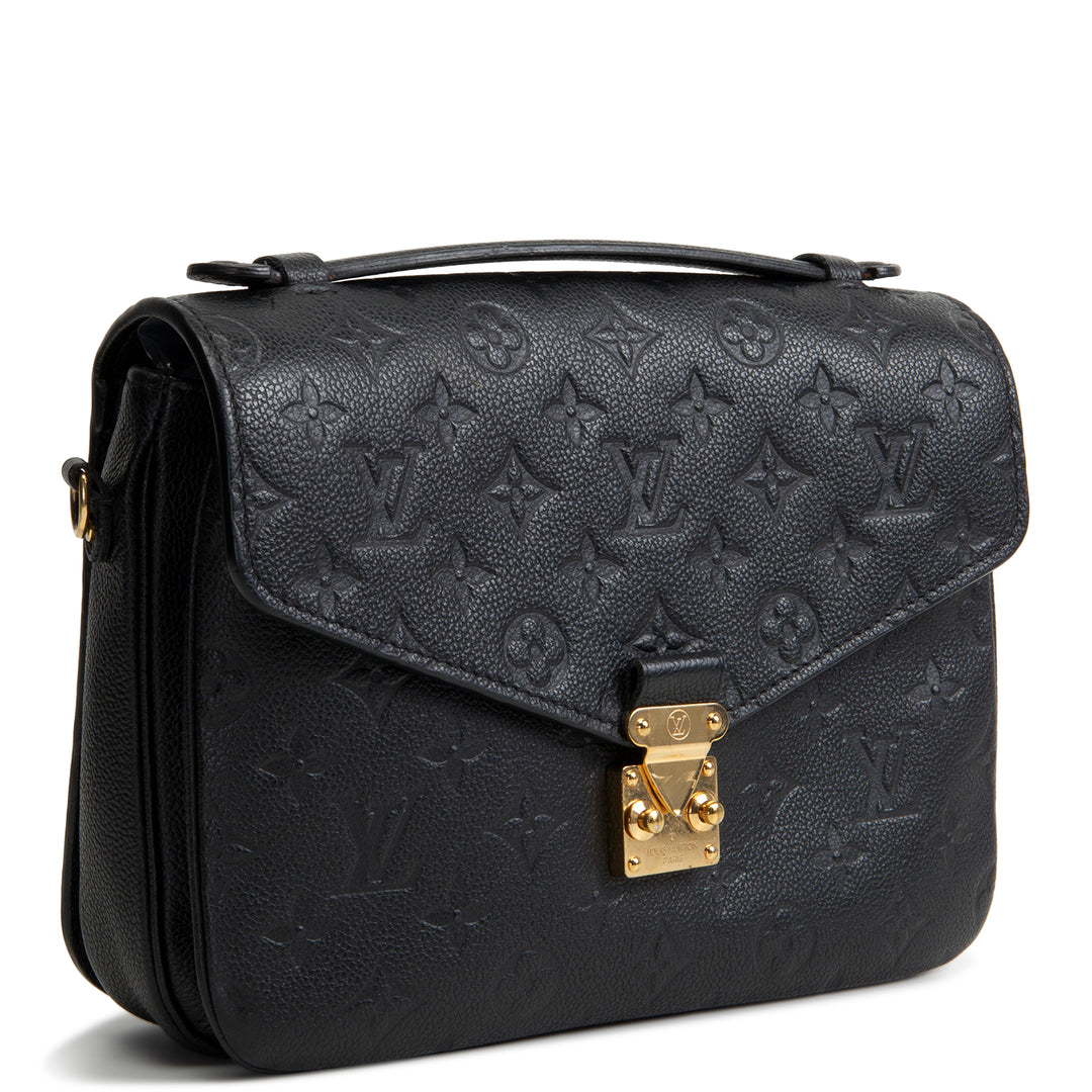 LOUIS VUITTON Monogram Empreinte Pochette Metis - Black OUTLET FINAL SALE