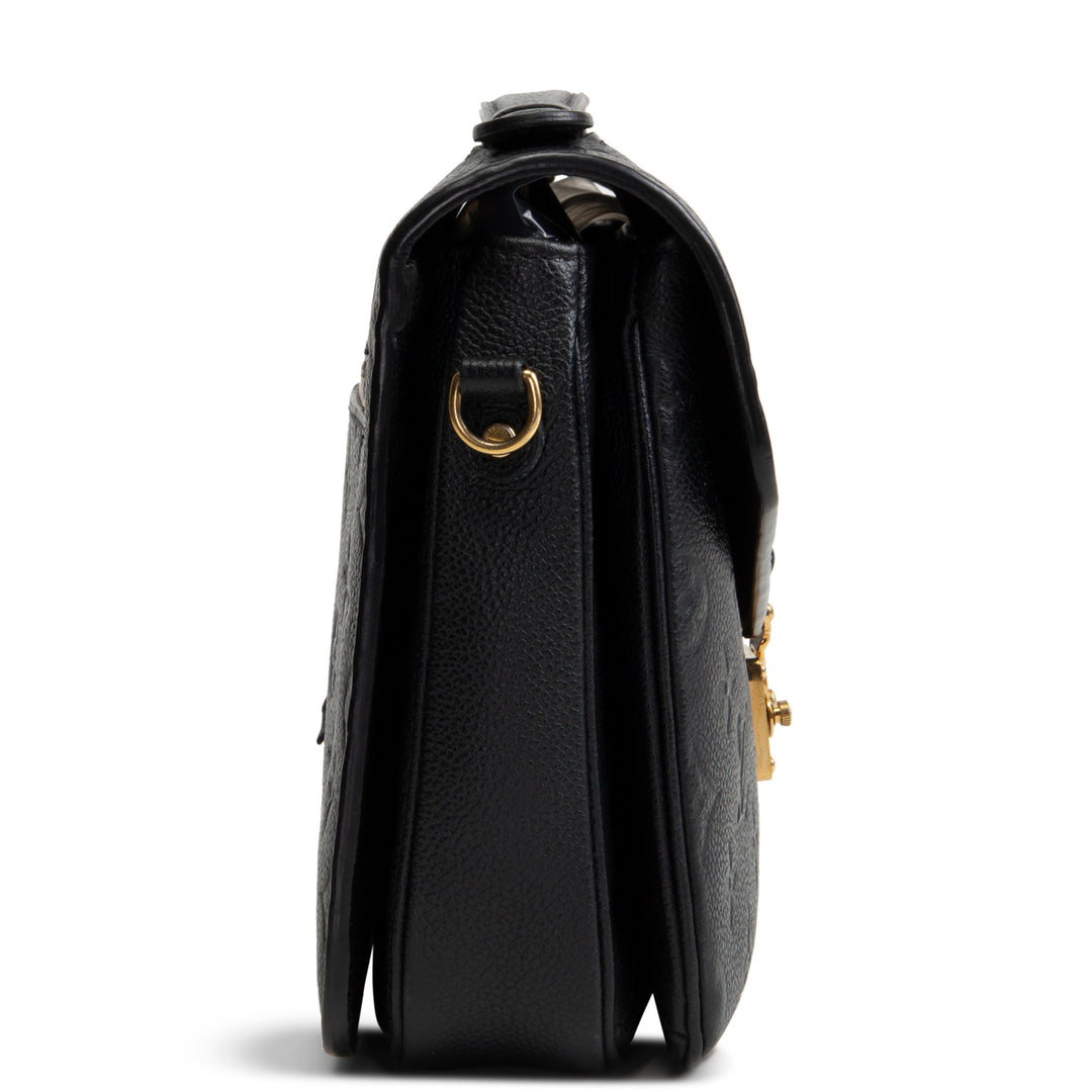 LOUIS VUITTON Monogram Empreinte Pochette Metis - Black OUTLET FINAL SALE