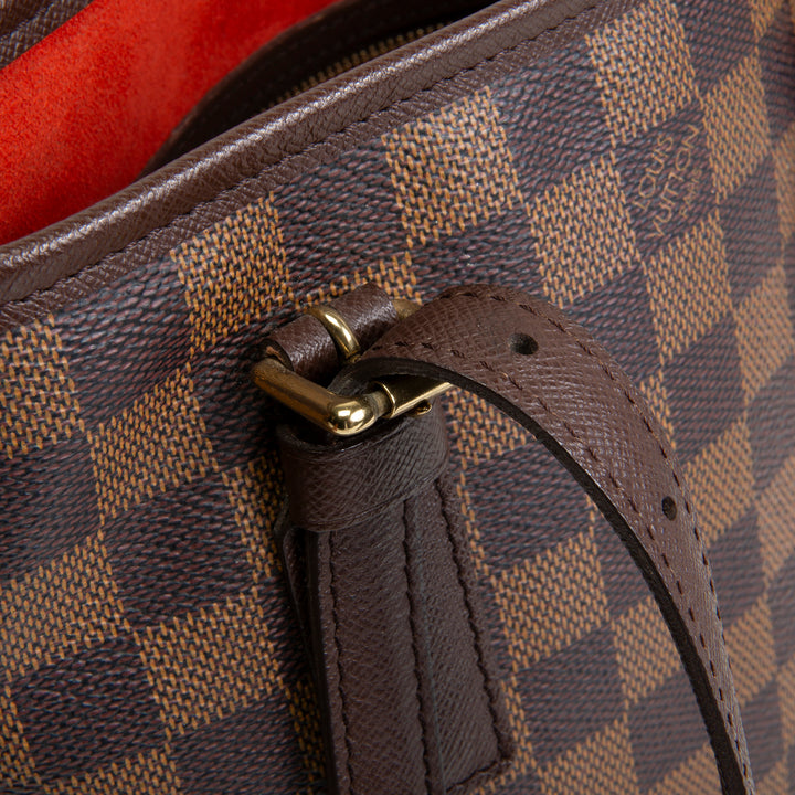LOUIS VUITTON Vintage Damier Ebene Marais Bucket Bag