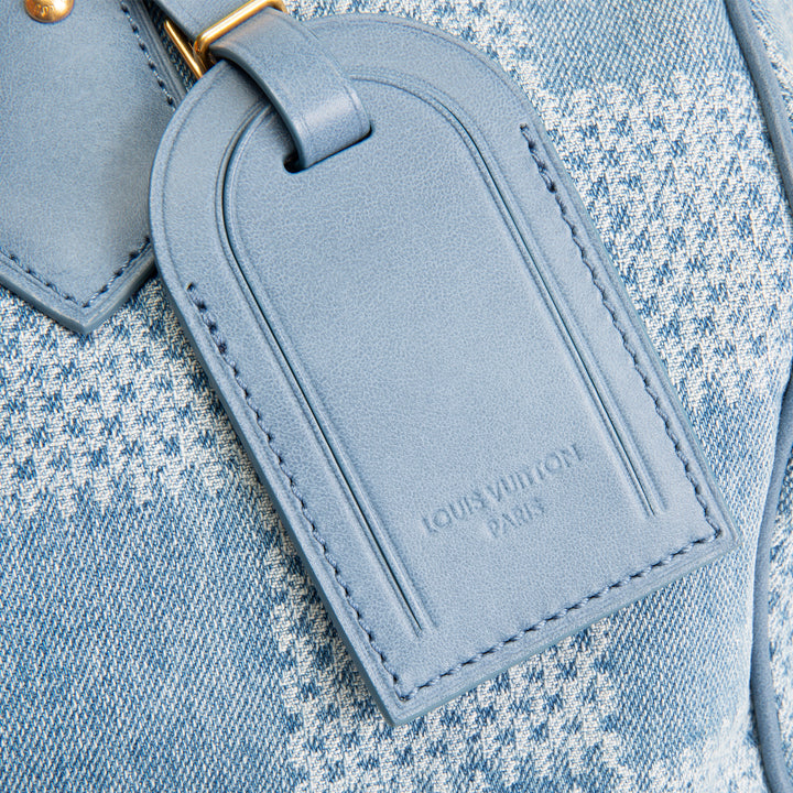 LOUIS VUITTON Damier Denim 3D Speedy Bandouliere 30 - Blue