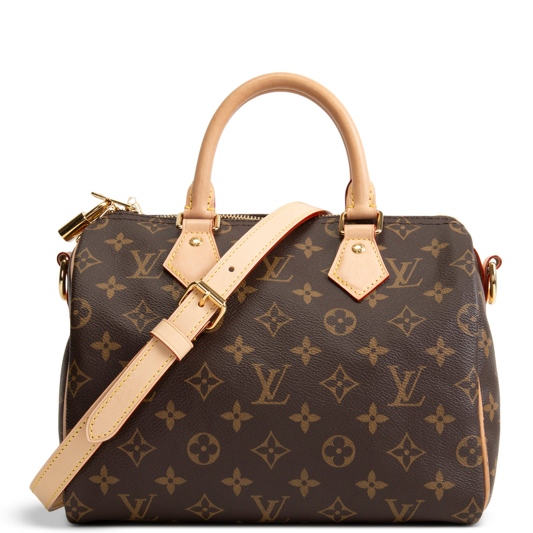 LOUIS VUITTON Monogram Speedy Bandouliere 25