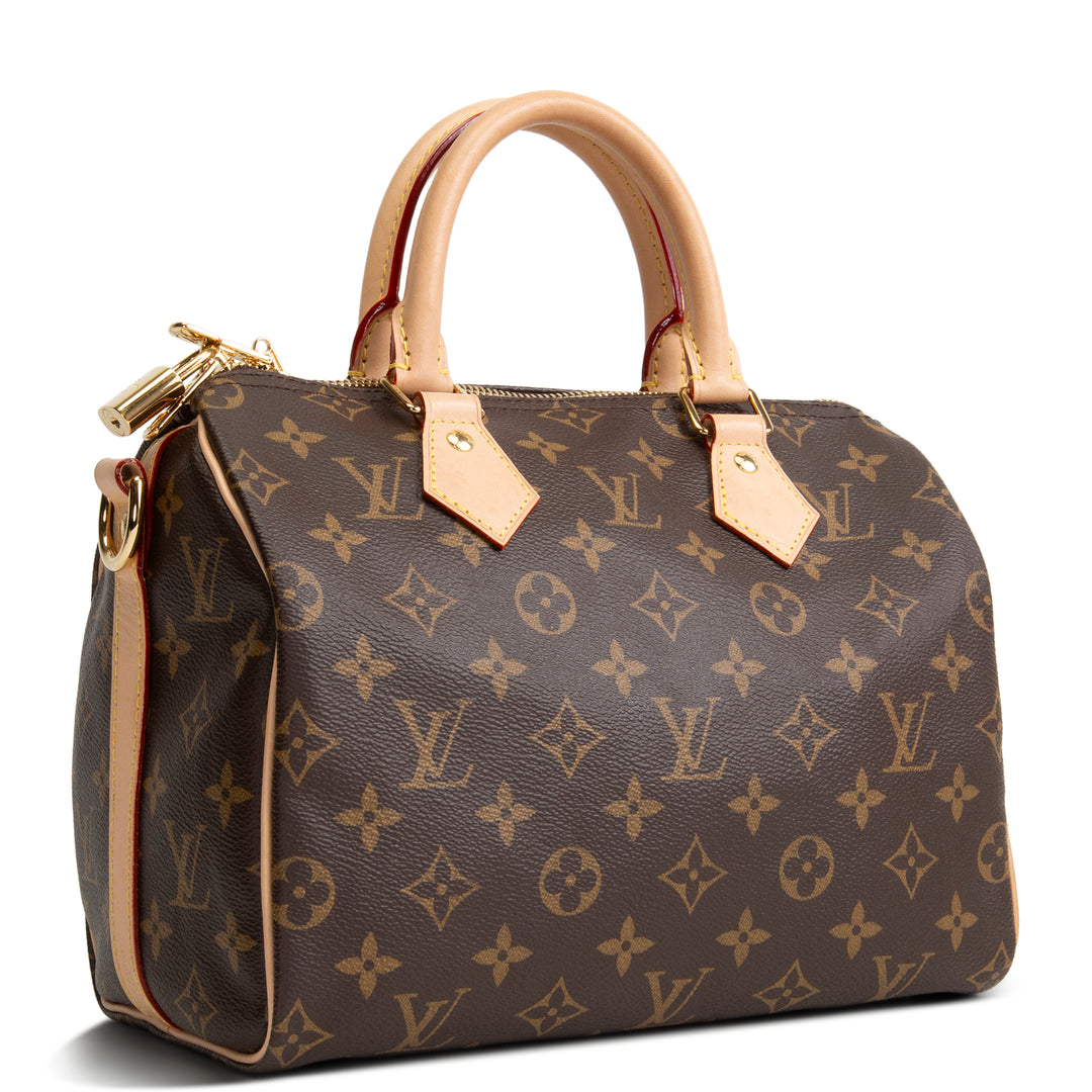 LOUIS VUITTON Monogram Speedy Bandouliere 25