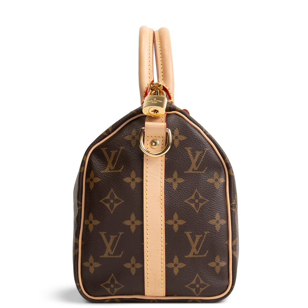 LOUIS VUITTON Monogram Speedy Bandouliere 25