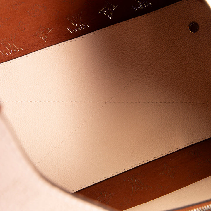 LOUIS VUITTON Monogram Mahina Carmel Hobo - Cream - OUTLET FINAL SALE