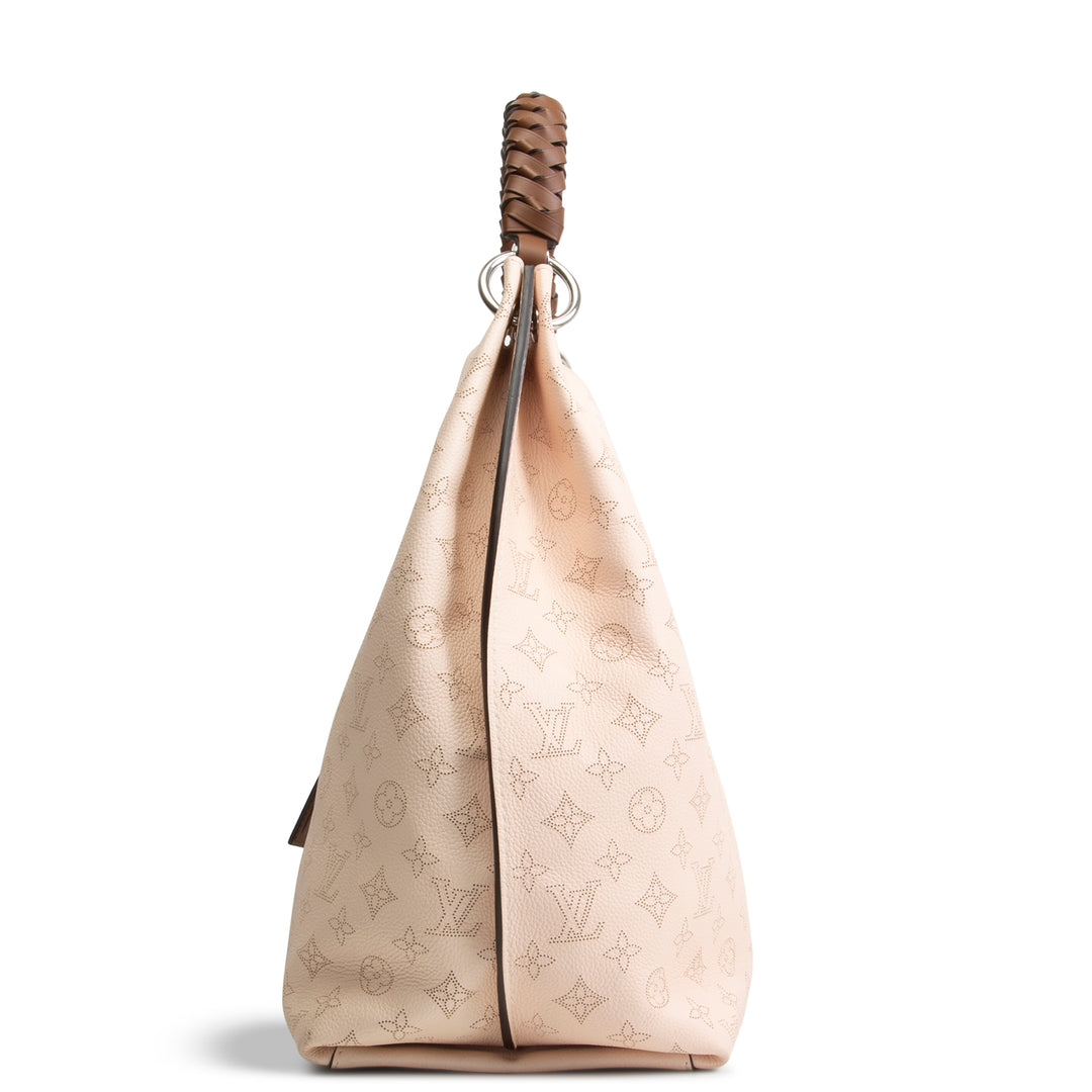 LOUIS VUITTON Monogram Mahina Carmel Hobo - Cream - OUTLET FINAL SALE