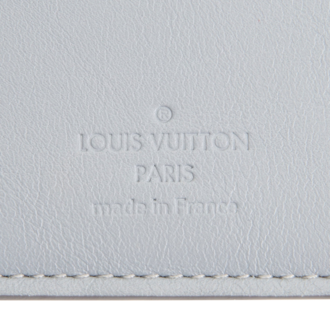 LOUIS VUITTON Damier Infini Brazza Wallet - Silver