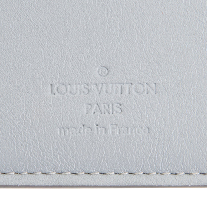LOUIS VUITTON Damier Infini Brazza Wallet - Silver