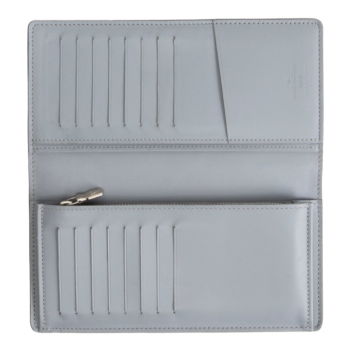 LOUIS VUITTON Damier Infini Brazza Wallet - Silver
