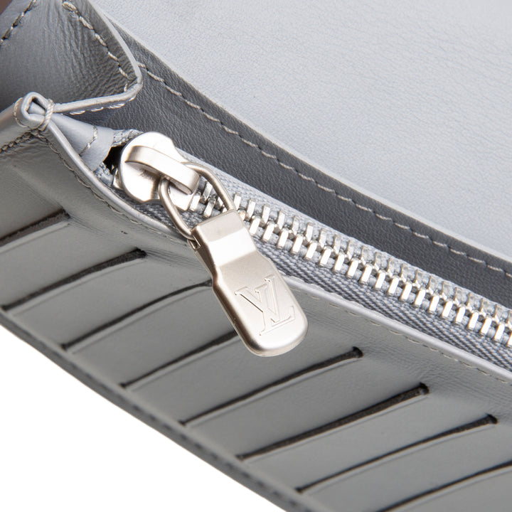 LOUIS VUITTON Damier Infini Brazza Wallet - Silver