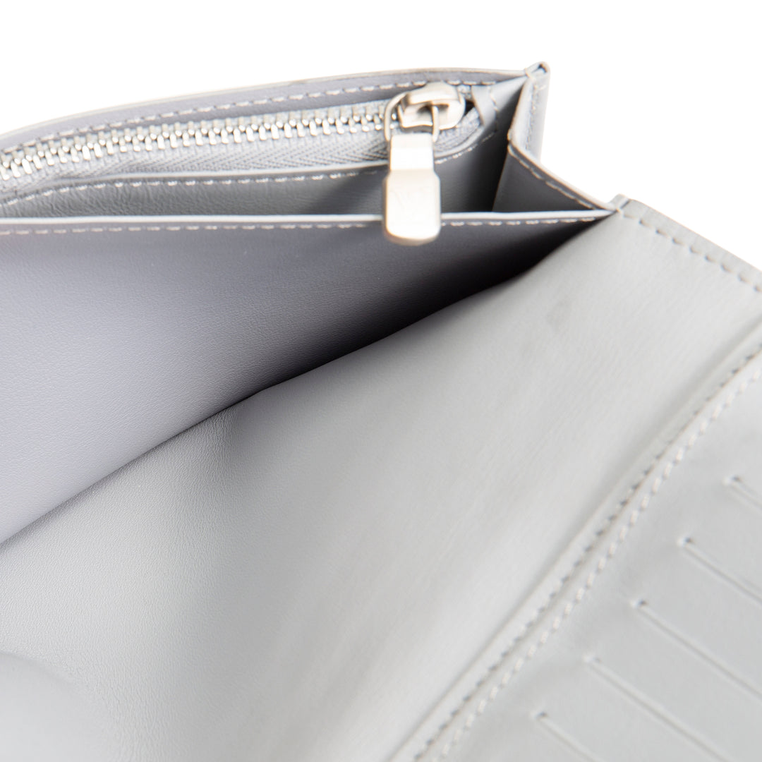 LOUIS VUITTON Damier Infini Brazza Wallet - Silver