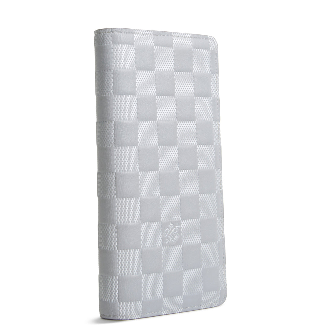 LOUIS VUITTON Damier Infini Brazza Wallet - Silver