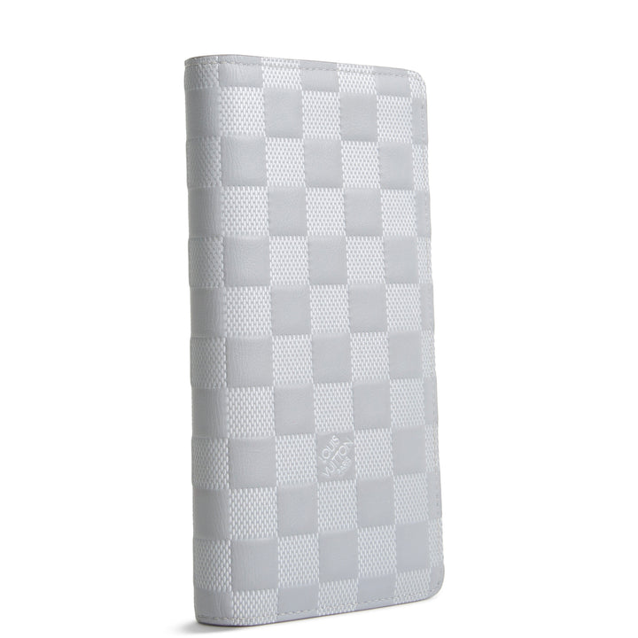 LOUIS VUITTON Damier Infini Brazza Wallet - Silver