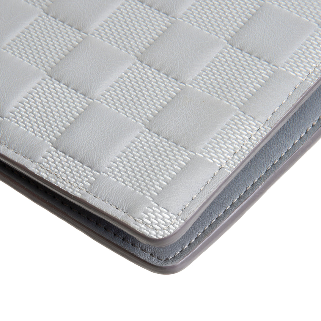 LOUIS VUITTON Damier Infini Brazza Wallet - Silver