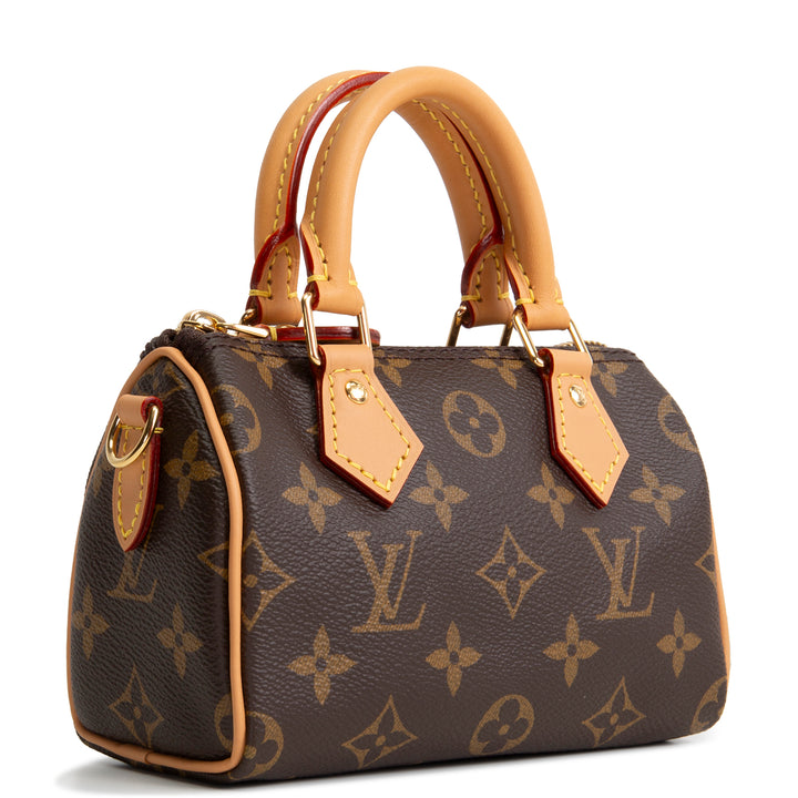 LOUIS VUITTON Monogram Nano Speedy Bandouliere