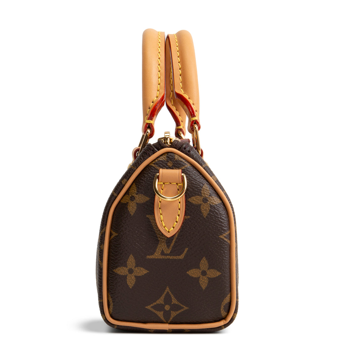 LOUIS VUITTON Monogram Nano Speedy Bandouliere