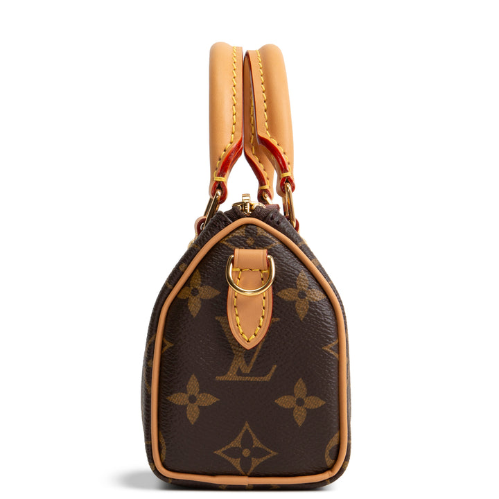 LOUIS VUITTON Monogram Nano Speedy Bandouliere