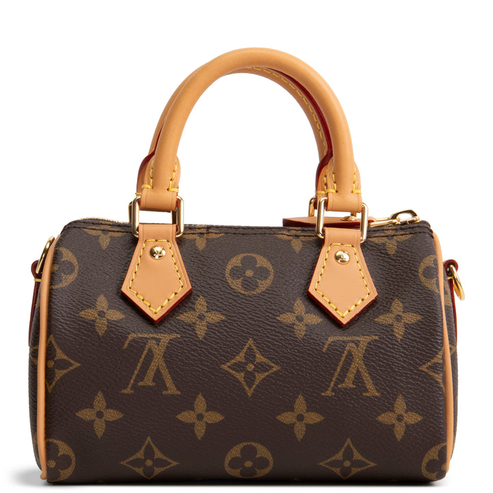 LOUIS VUITTON Monogram Nano Speedy Bandouliere