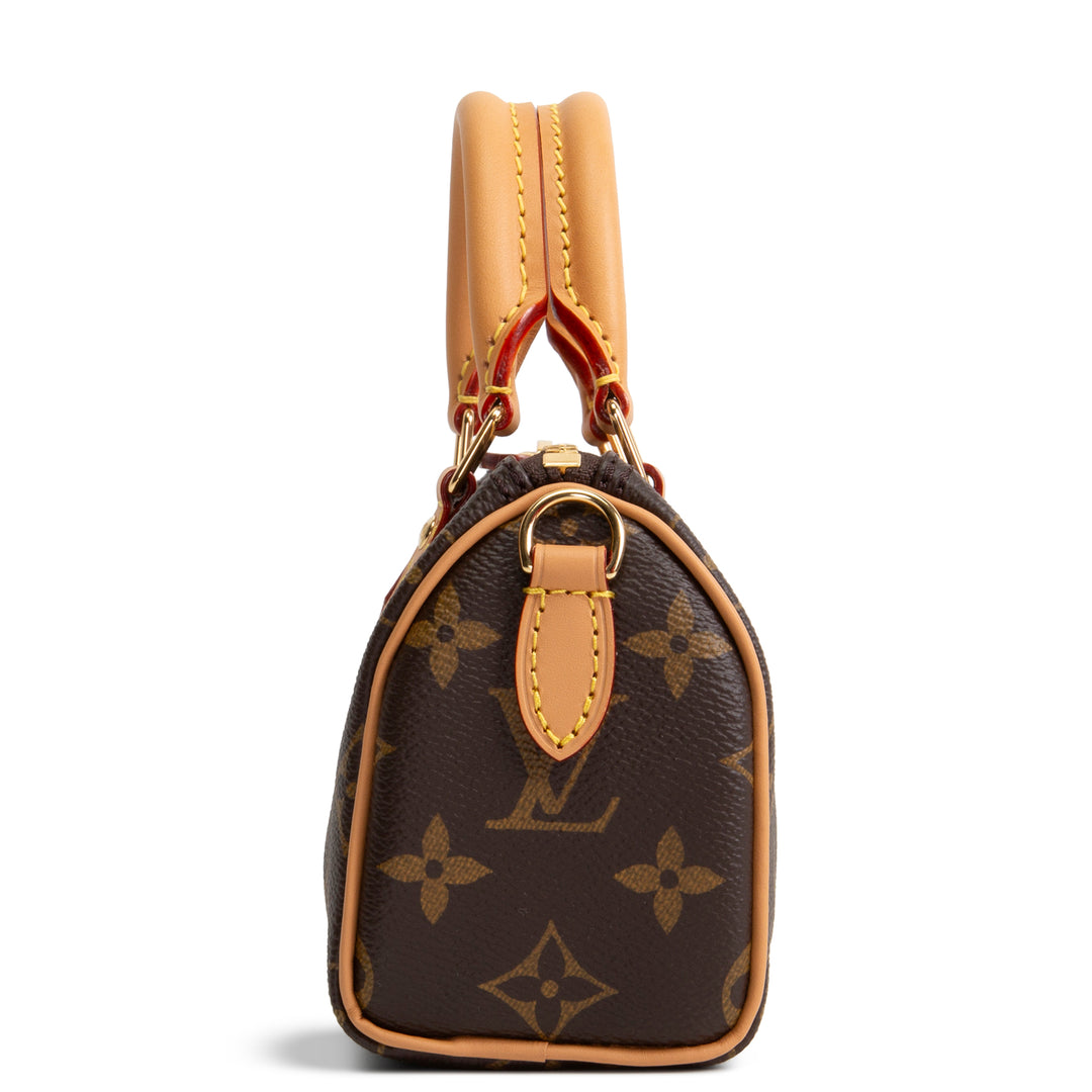 LOUIS VUITTON Monogram Nano Speedy Bandouliere