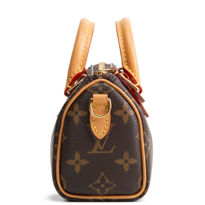 LOUIS VUITTON Monogram Nano Speedy Bandouliere