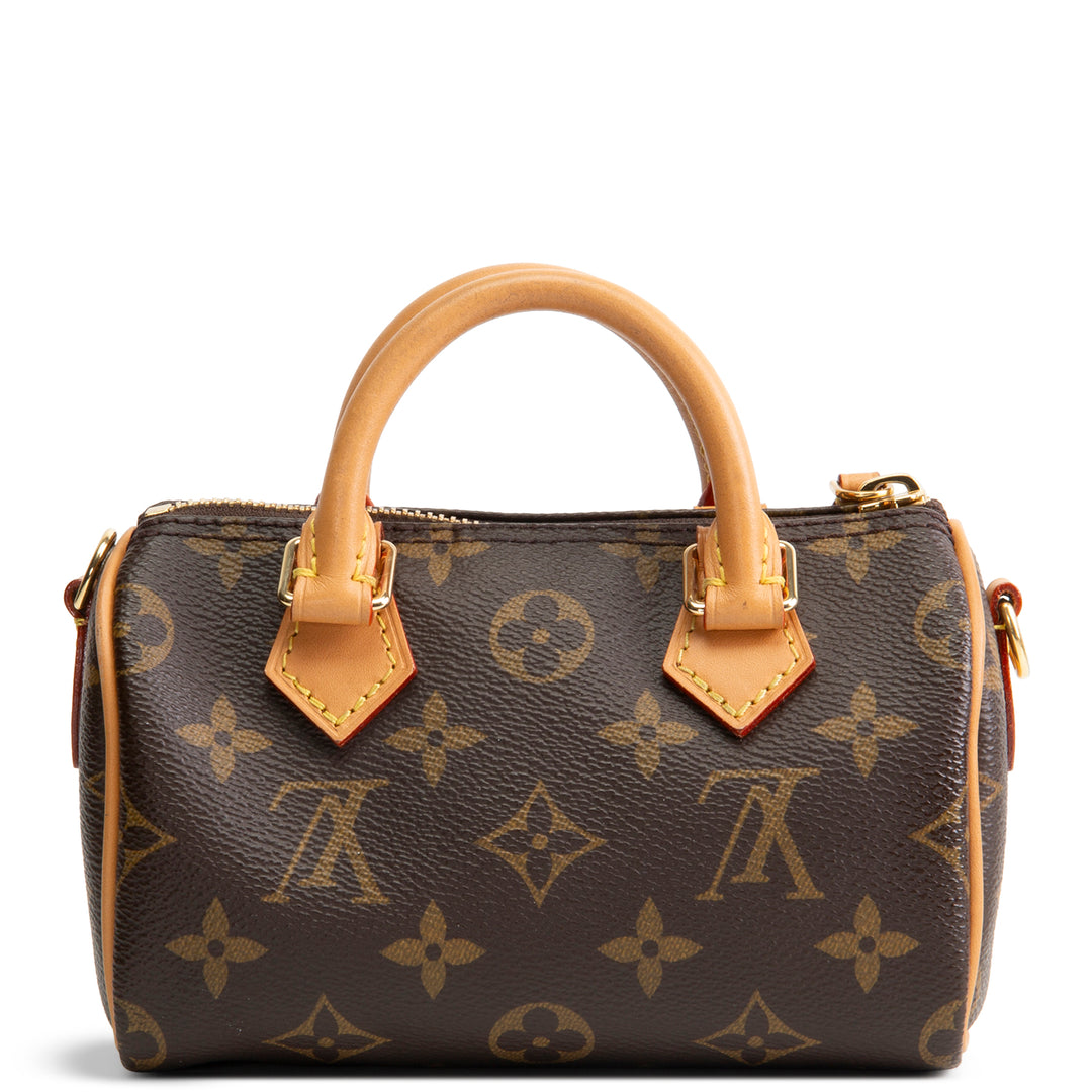 LOUIS VUITTON Monogram Nano Speedy Bandouliere