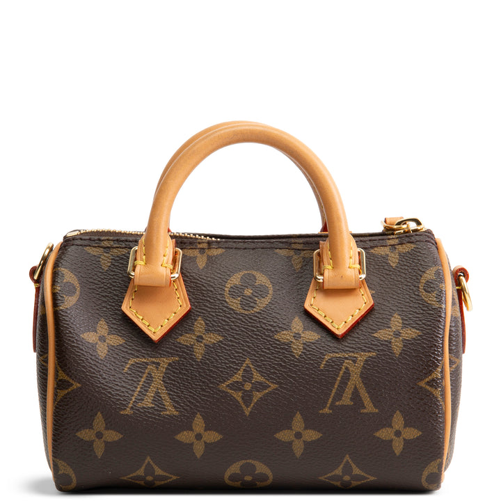 LOUIS VUITTON Monogram Nano Speedy Bandouliere