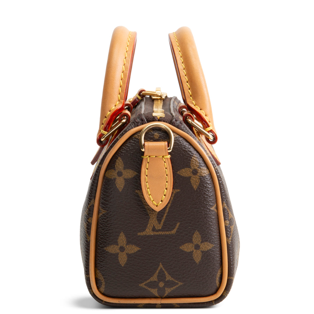 LOUIS VUITTON Monogram Nano Speedy Bandouliere