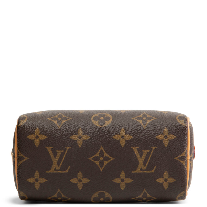 LOUIS VUITTON Monogram Nano Speedy Bandouliere