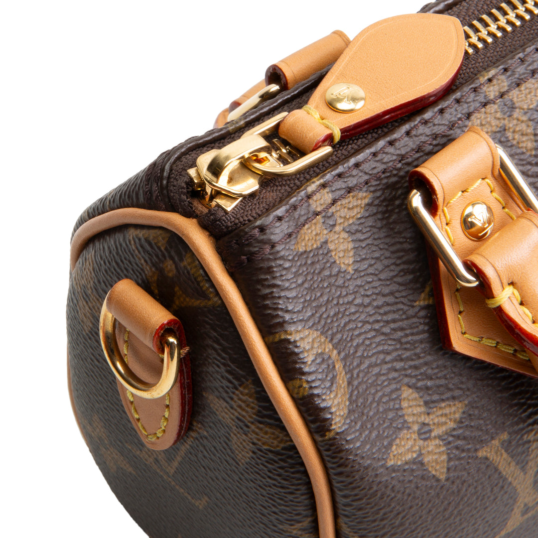 LOUIS VUITTON Monogram Nano Speedy Bandouliere