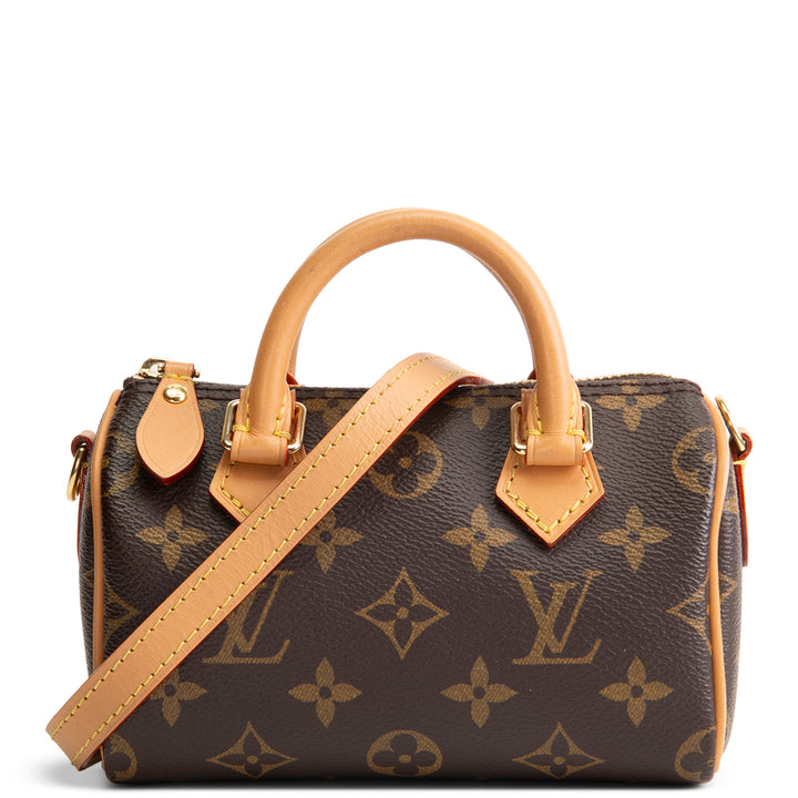 LOUIS VUITTON Monogram Nano Speedy Bandouliere