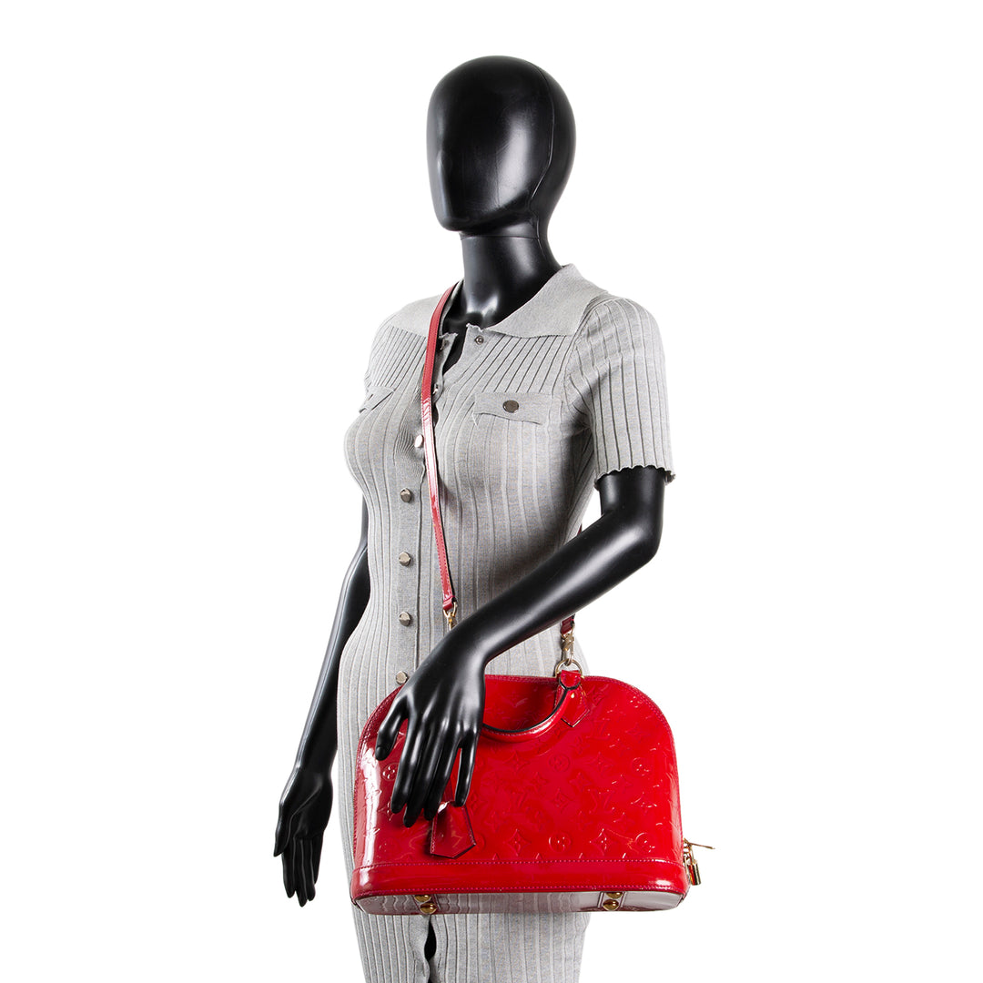 LOUIS VUITTON Alma Vernis PM - Red OUTLET FINAL SALE