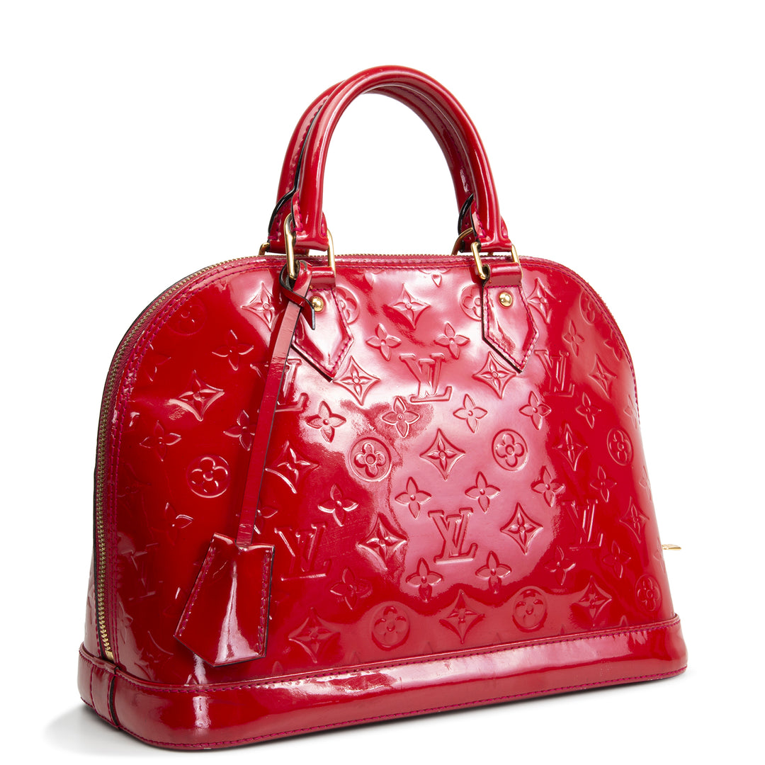LOUIS VUITTON Alma Vernis PM - Red OUTLET FINAL SALE