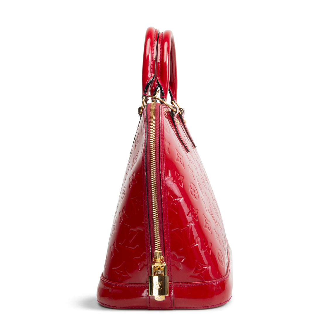 LOUIS VUITTON Alma Vernis PM - Red OUTLET FINAL SALE