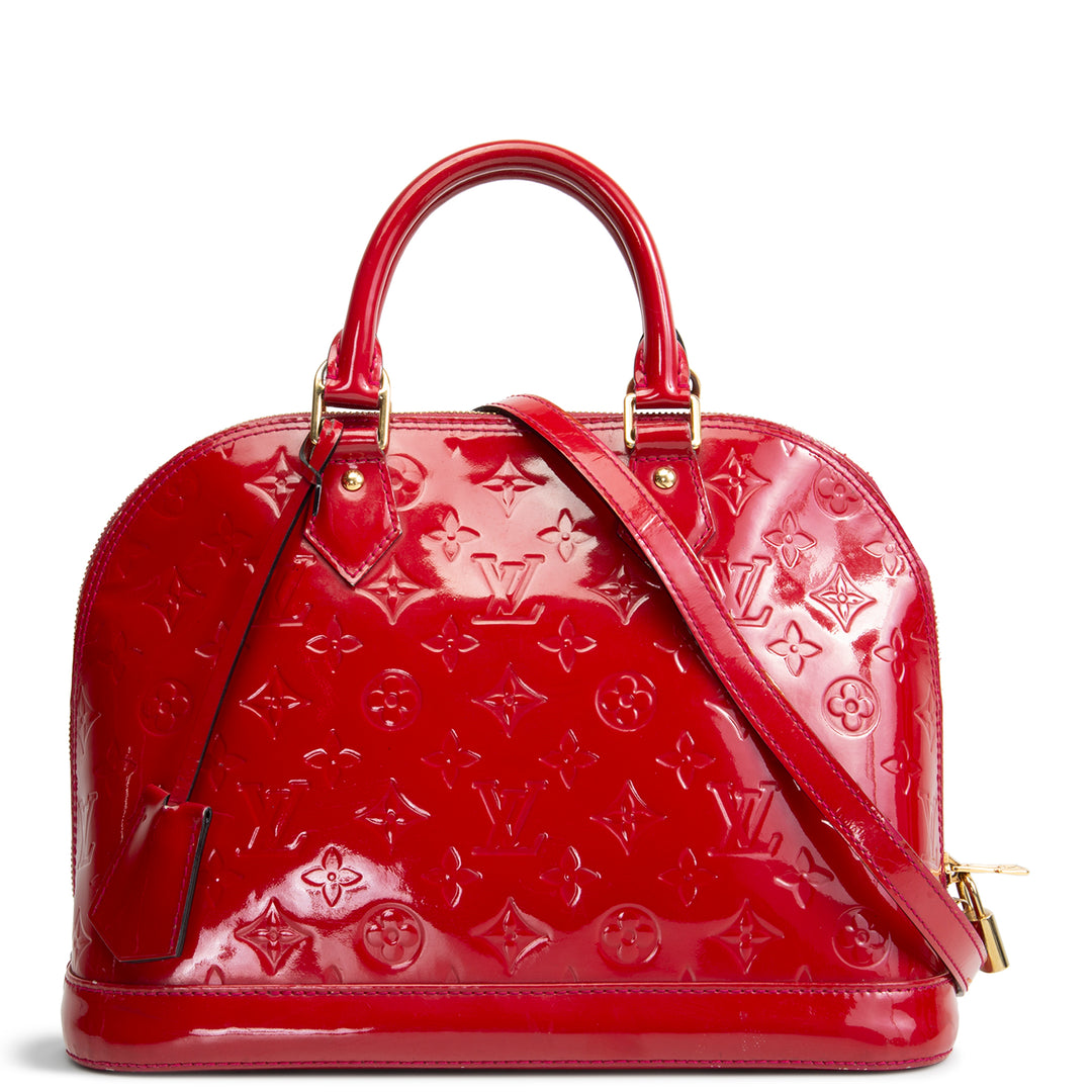 LOUIS VUITTON Alma Vernis PM - Red OUTLET FINAL SALE