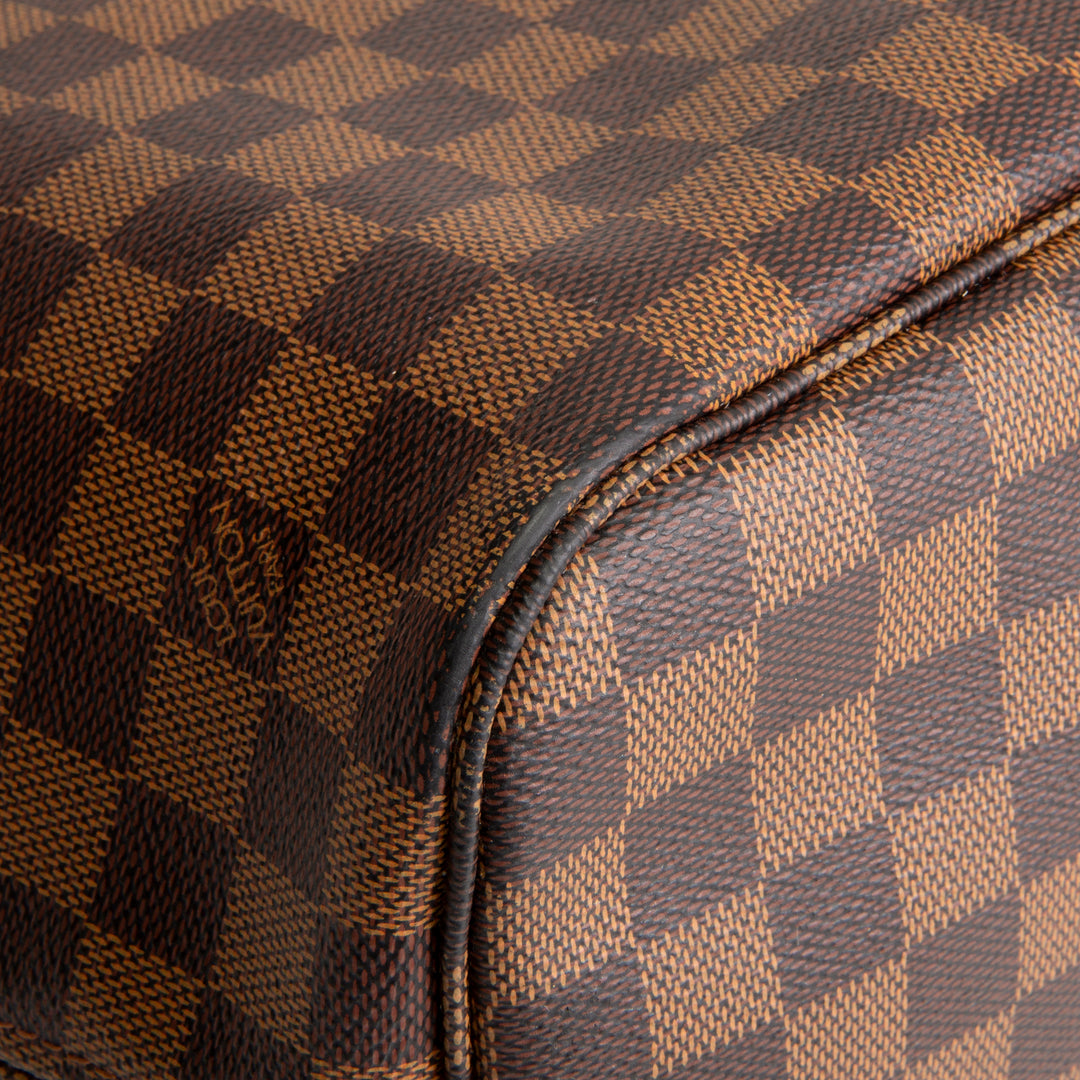 LOUIS VUITTON Neverfull MM Damier Ebene w/ Pouch OUTLET FINAL SALE