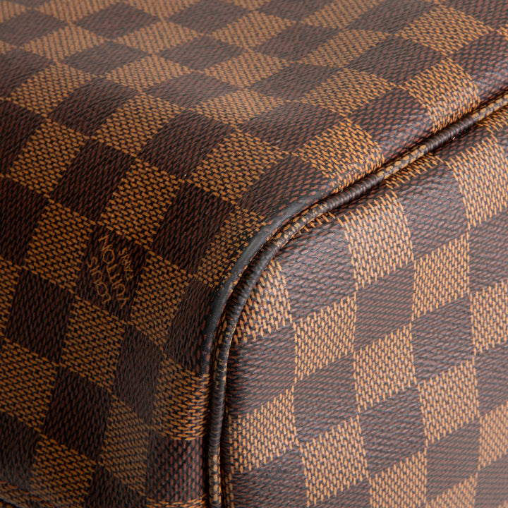 LOUIS VUITTON Neverfull MM Damier Ebene w/ Pouch OUTLET FINAL SALE