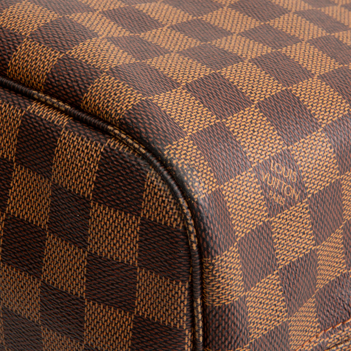 LOUIS VUITTON Neverfull MM Damier Ebene w/ Pouch OUTLET FINAL SALE