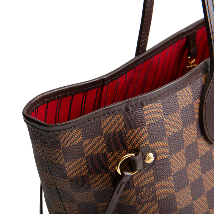 LOUIS VUITTON Neverfull MM Damier Ebene w/ Pouch OUTLET FINAL SALE