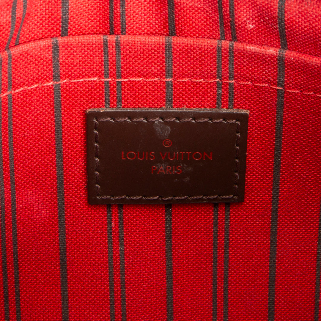LOUIS VUITTON Neverfull MM Damier Ebene w/ Pouch OUTLET FINAL SALE