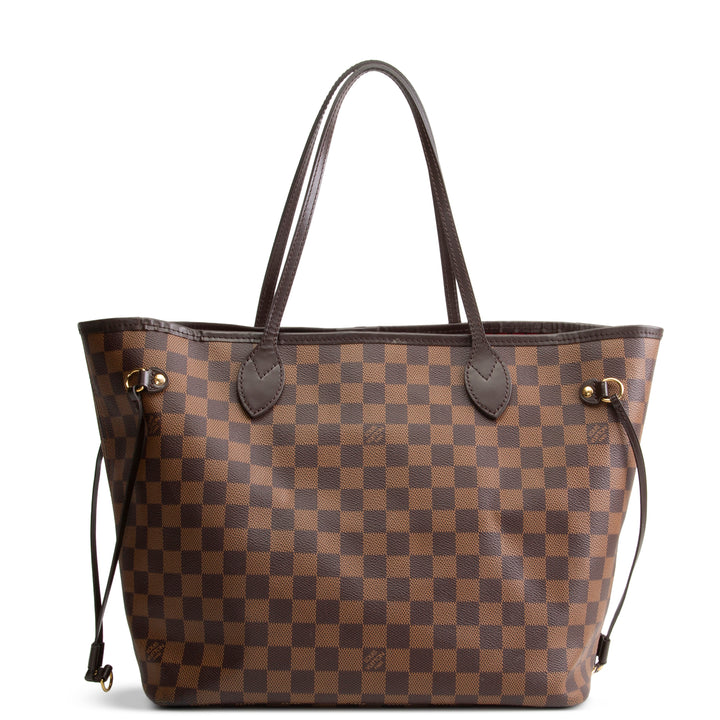 LOUIS VUITTON Neverfull MM Damier Ebene w/ Pouch OUTLET FINAL SALE