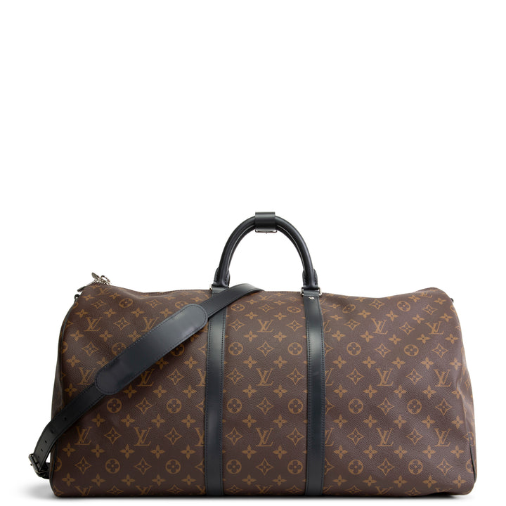 LOUIS VUITTON Monogram Macassar Keepall Bandouliere 55