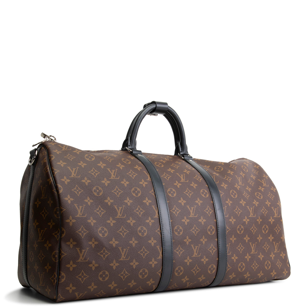 LOUIS VUITTON Monogram Macassar Keepall Bandouliere 55