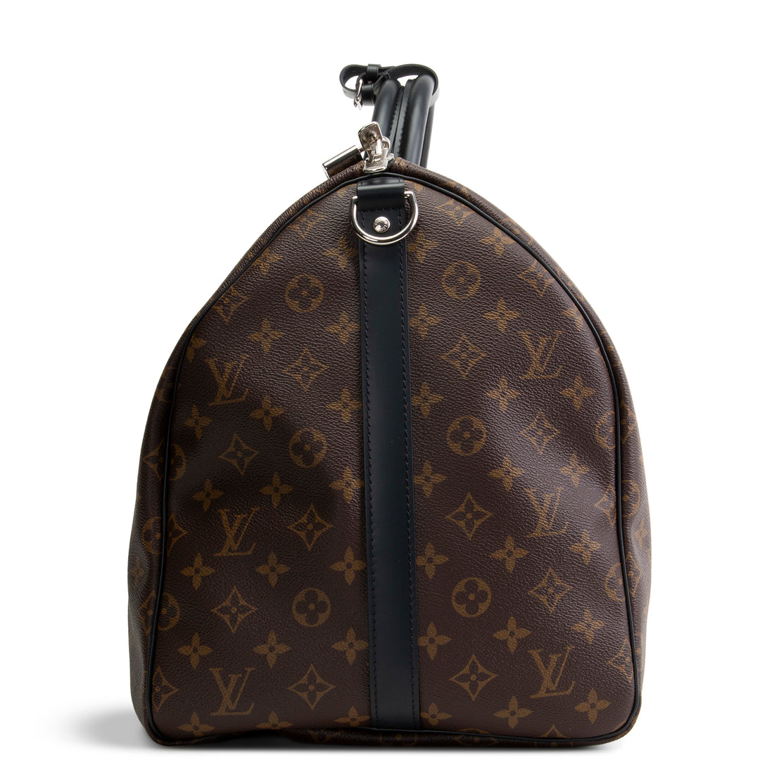 LOUIS VUITTON Monogram Macassar Keepall Bandouliere 55